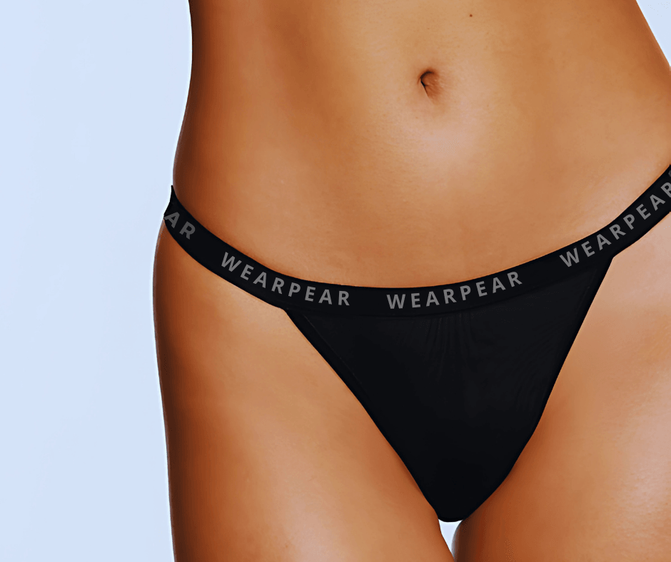 Supima® Cotton String Thong Black
