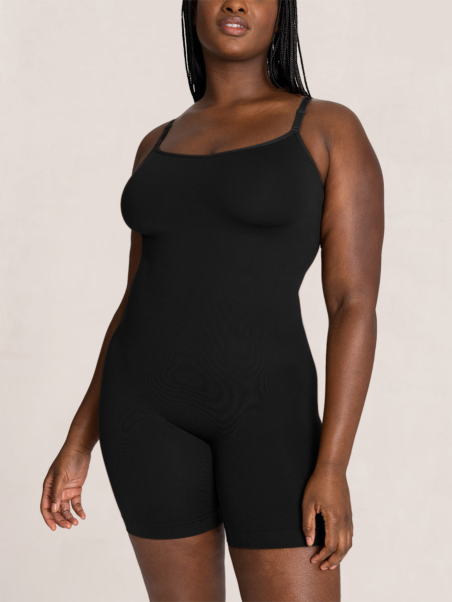 WearShaper Essentials All Day Every Day Scoop Neck Mid-Thigh Bodysuit